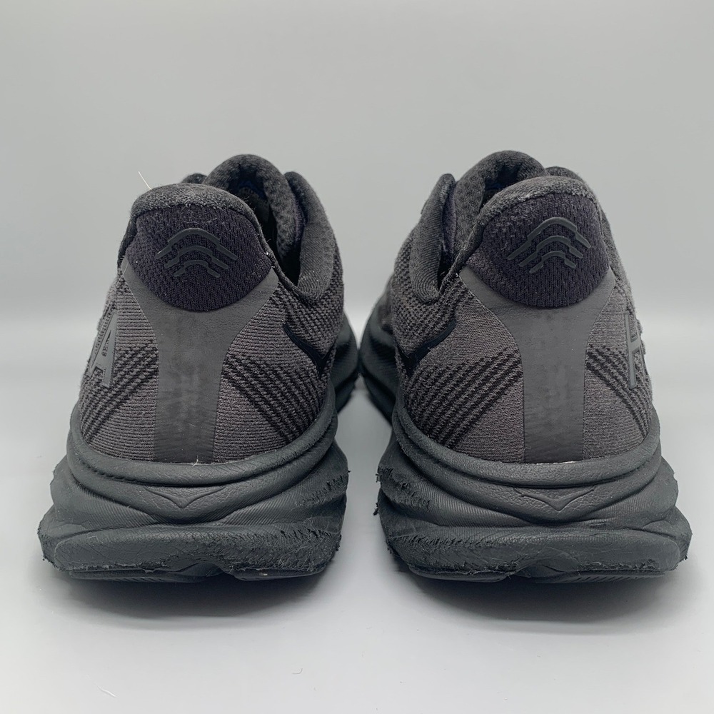 Hoka One Clifton 9 Black Running Shoes Men's Size 12.5D - Picture 3 of 10